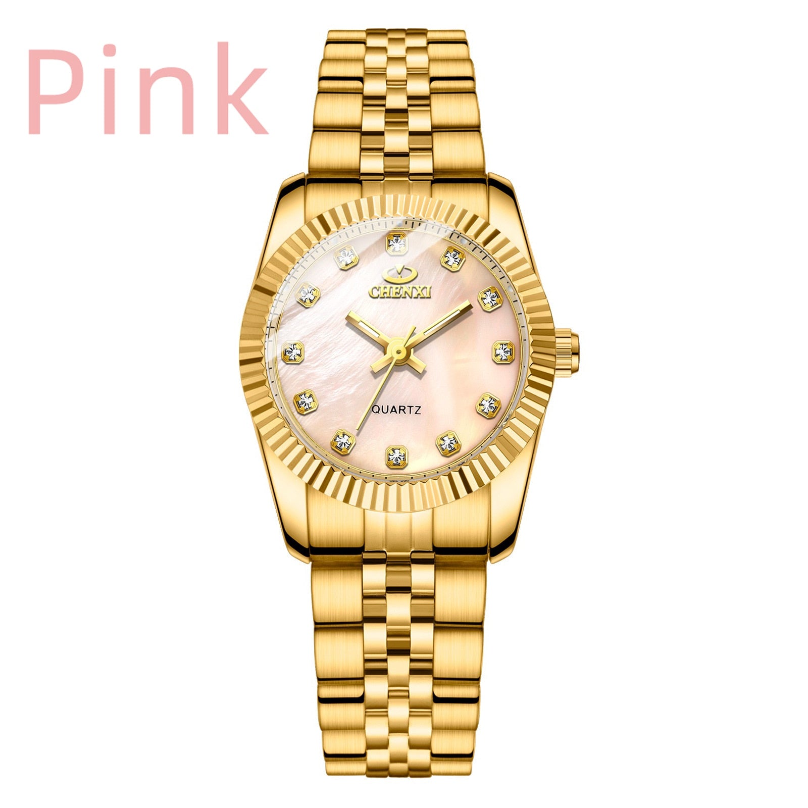 Silver Classic Quartz Female Elegant Clock Watches