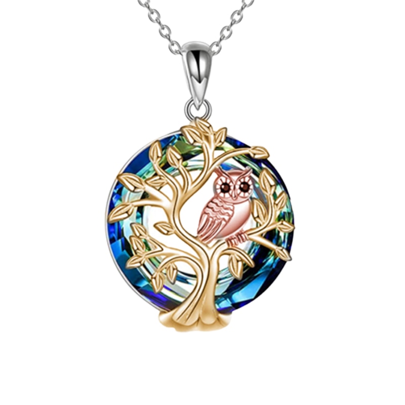 Tree of Life Round Necklace Wedding Aesthetic Jewelry