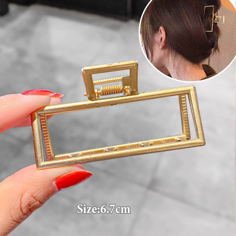 Women Geometric Hair Claw Girls Clamps Fashion