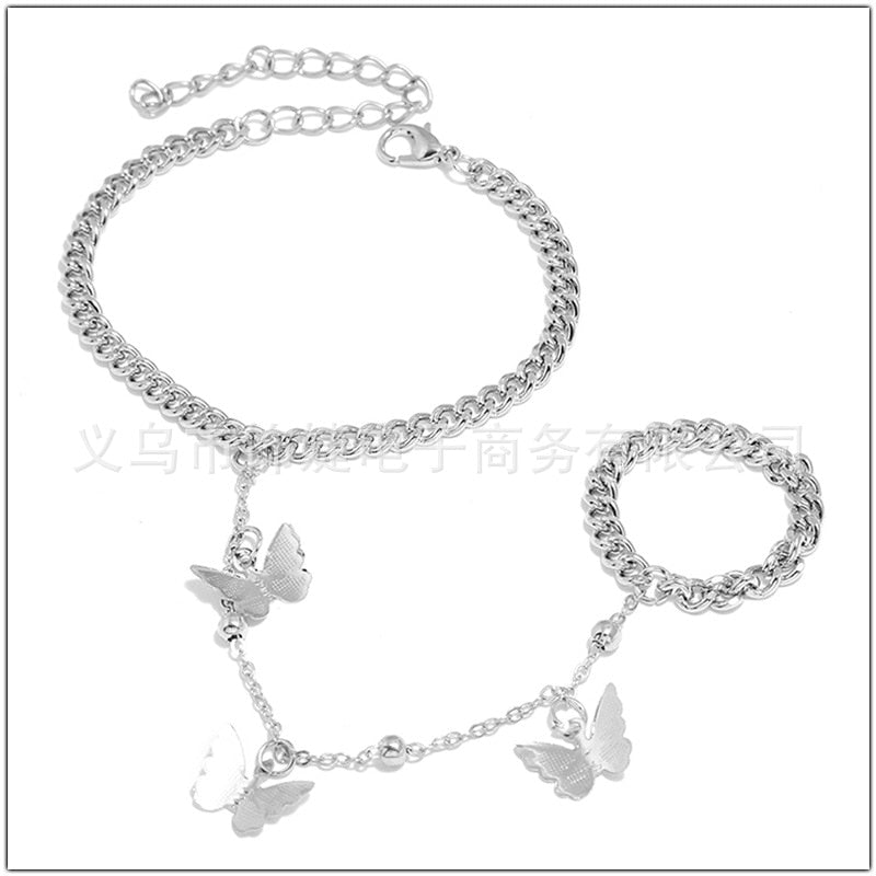 Bracelet Woman Bracelets Bells Bangles Round Vintage Silver