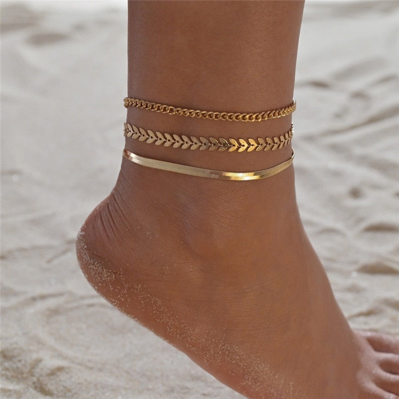 Fashion Pearl Anklet Women Ankle Bracelet