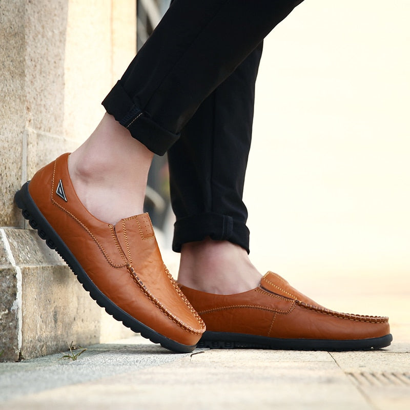 Men Casual Shoes Loafers Breathable Slip on Driving Shoes