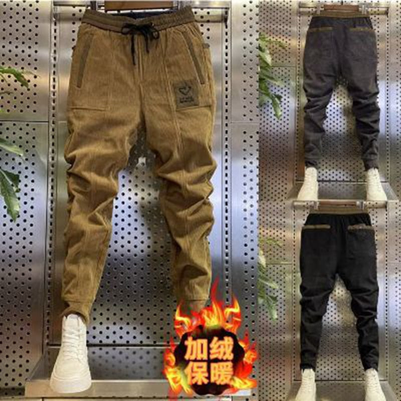 Sweatpants Men Baggy Joggers Streetwear Casual Fleece Pants Trousers