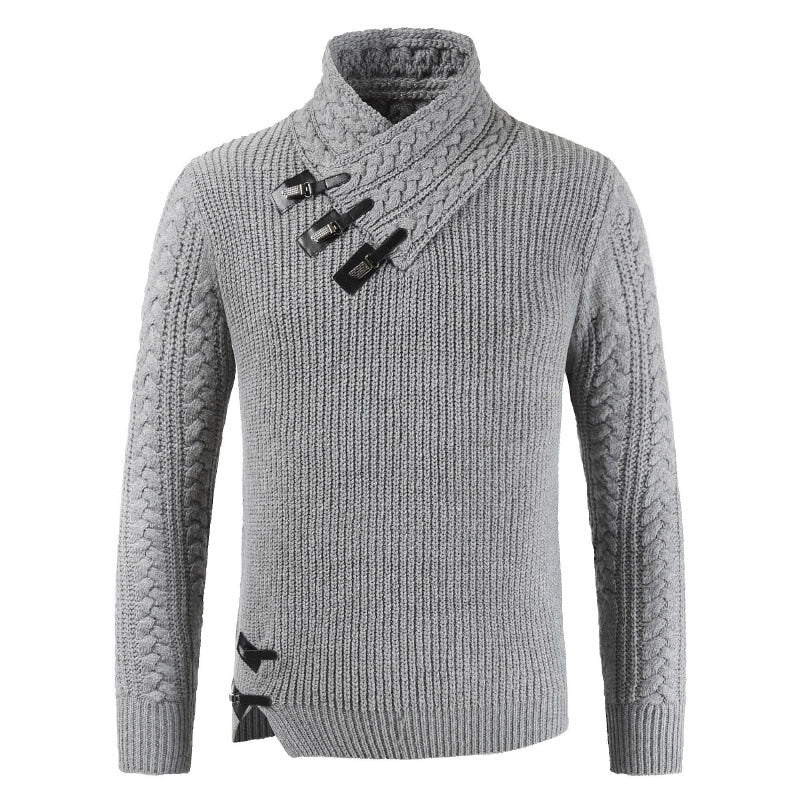 Men Turtleneck Sweater Pullover Shirts Clothing Knitting