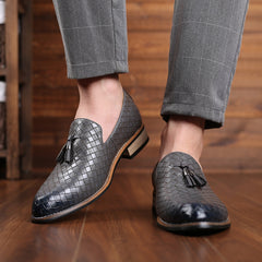 Men Breathable Leisure Fringe Flats Slip on Loafers Casual Shoes