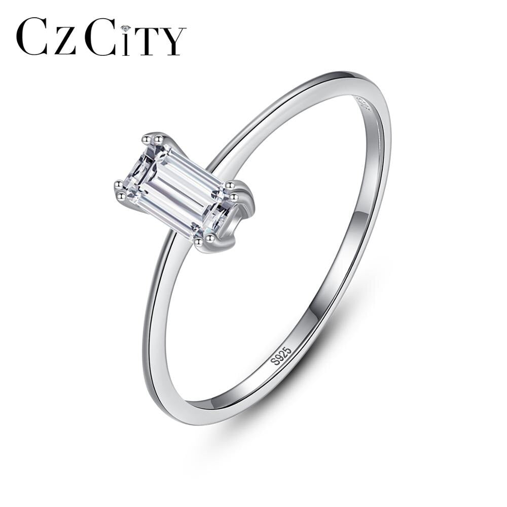 Zircon Rings for Women 925 Sterling Silver Ring Wedding Ring