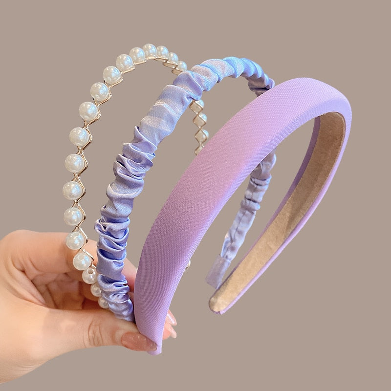 3/6/8PCS Set Fashion Women Cloth Hair Bands Headdress