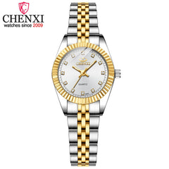 Silver Classic Quartz Female Elegant Clock Watches