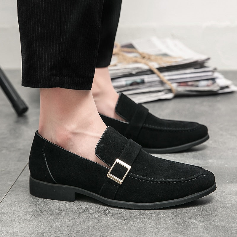 Shoes For Men Dress Shoes Slip On Casual Business Loafers Soft Formal