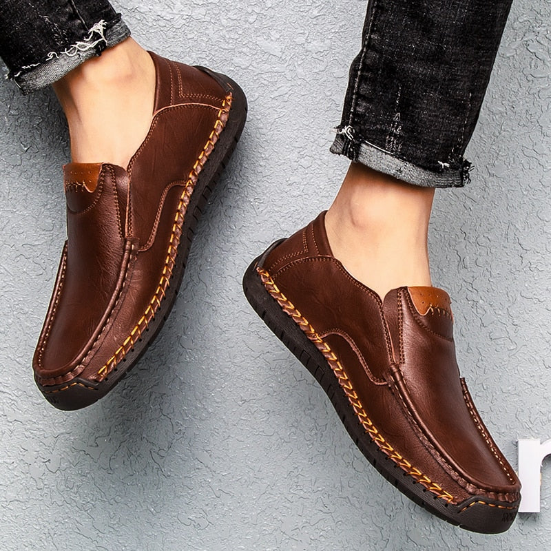 Men Casual Shoes Handmade Shoes Comfortable Breathable Loafers Sneakers