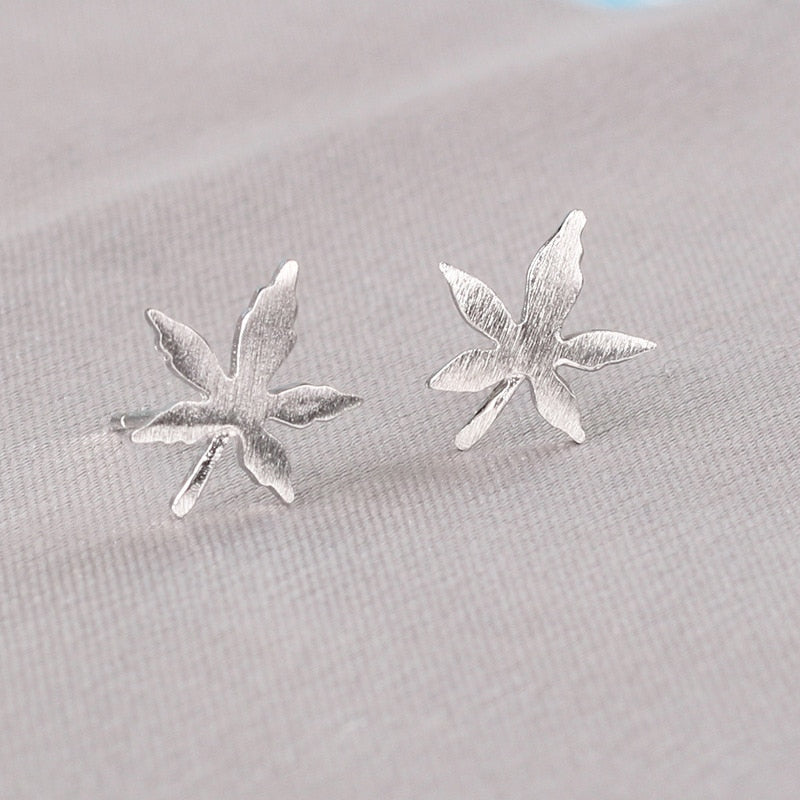 Silver Needles Lovely Mini Stud Earrings Women Cute Heart Star Moon