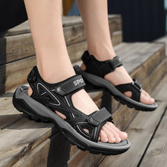 Men's Sandals Outdoor Classic Soft Beach Sandals Platform Shoes Non-Slip Sandals