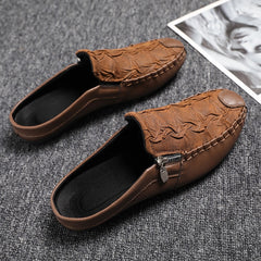 Men Half shoes Slip On Loafers Slippers Classic Lightweight Outdoor Flat