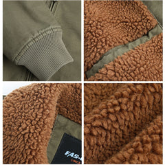 Men Jackets Thick Outdoor Casual Cotton Jacket Wool Coats Warm Jacket