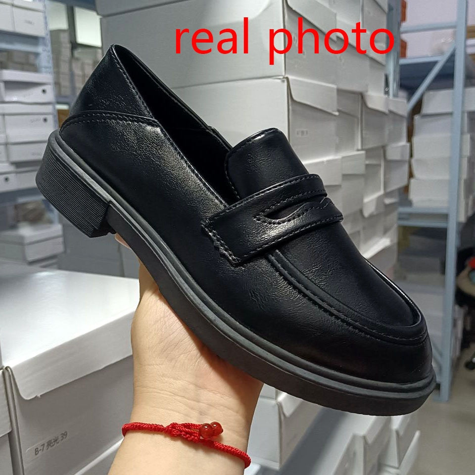 loafers School Jk Uniform Lolita Shoes College Gothic loafers for women boots