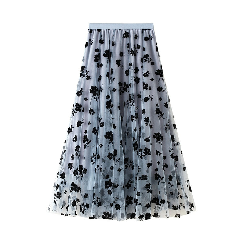 Style Geometric Print Y2K Skirt