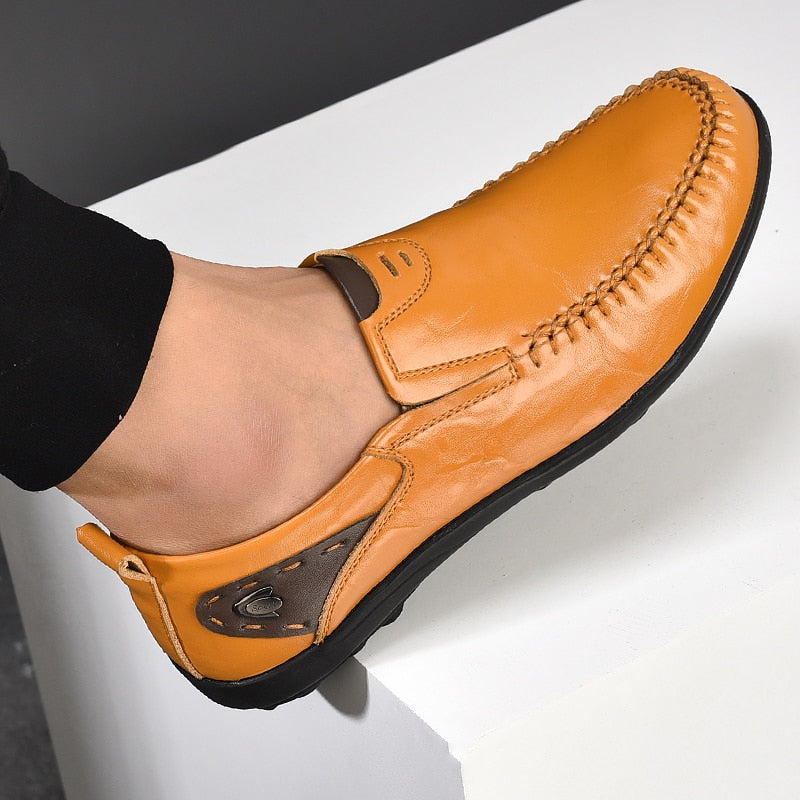 Men Casual Shoes Breathable Slip on Formal Loafers Men Driving Shoes