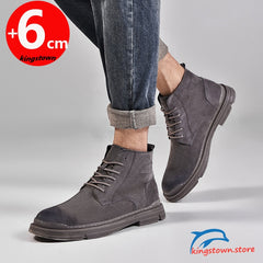 Ankle Boots Shoes Height Increase Insole Men Taller Heel