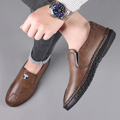 Men Casual Shoes Comfortable Shoes Soft Bottom Business Slip-on Flat Shoes