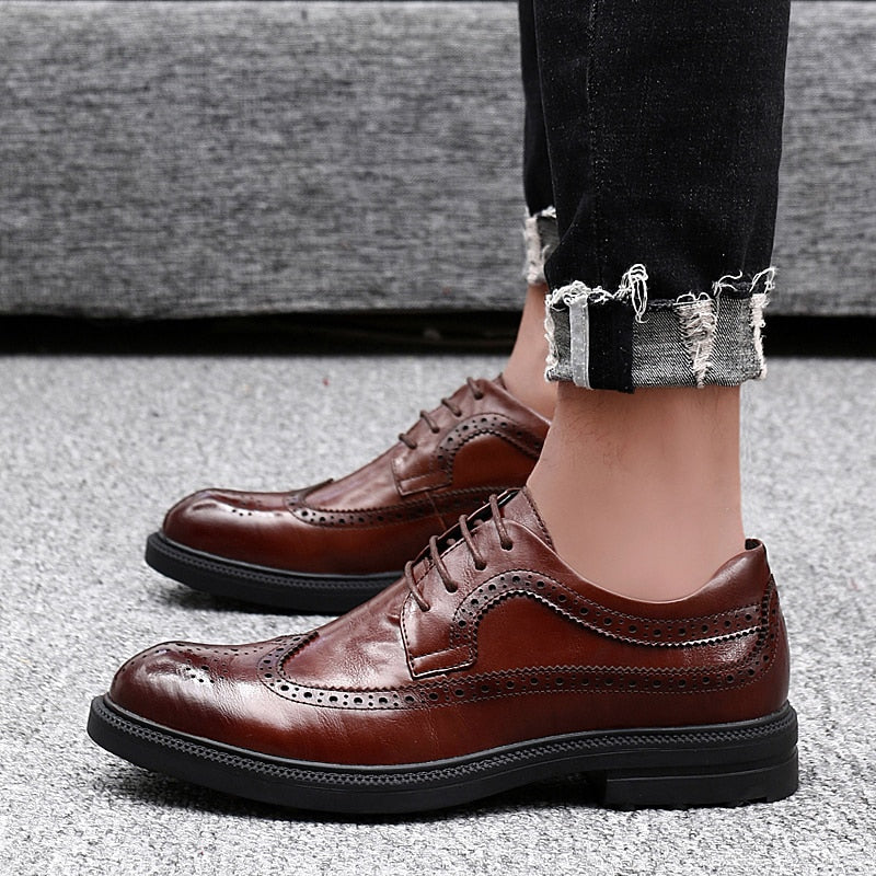 Men Formal Shoes Dress Office Shoes Men Comfortable Loafers Oxford Flat