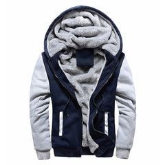 Men Jacket Camouflage Thicken Jackets Hooded Fleece Long Sleeve Down Jacket