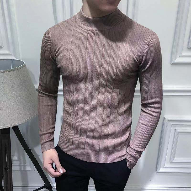 Men Sweater Wool Turtleneck Winter Warm Cotton Pullovers Sweaters