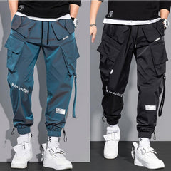 Men's Cargo Pants Hip Hop Multi-pocket Trousers Sweatpants Casual