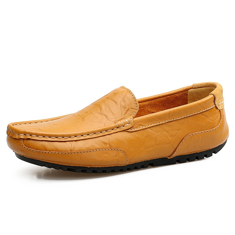 Men Casual Shoes Loafers Hollow Out Breathable Slip on Driving Shoes