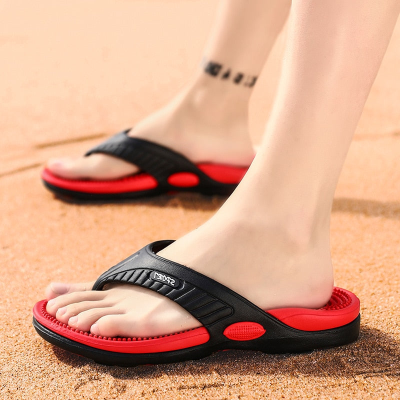 Beach Flip-flops Men Slippers Massage Comfortable Flip Flops Footwear