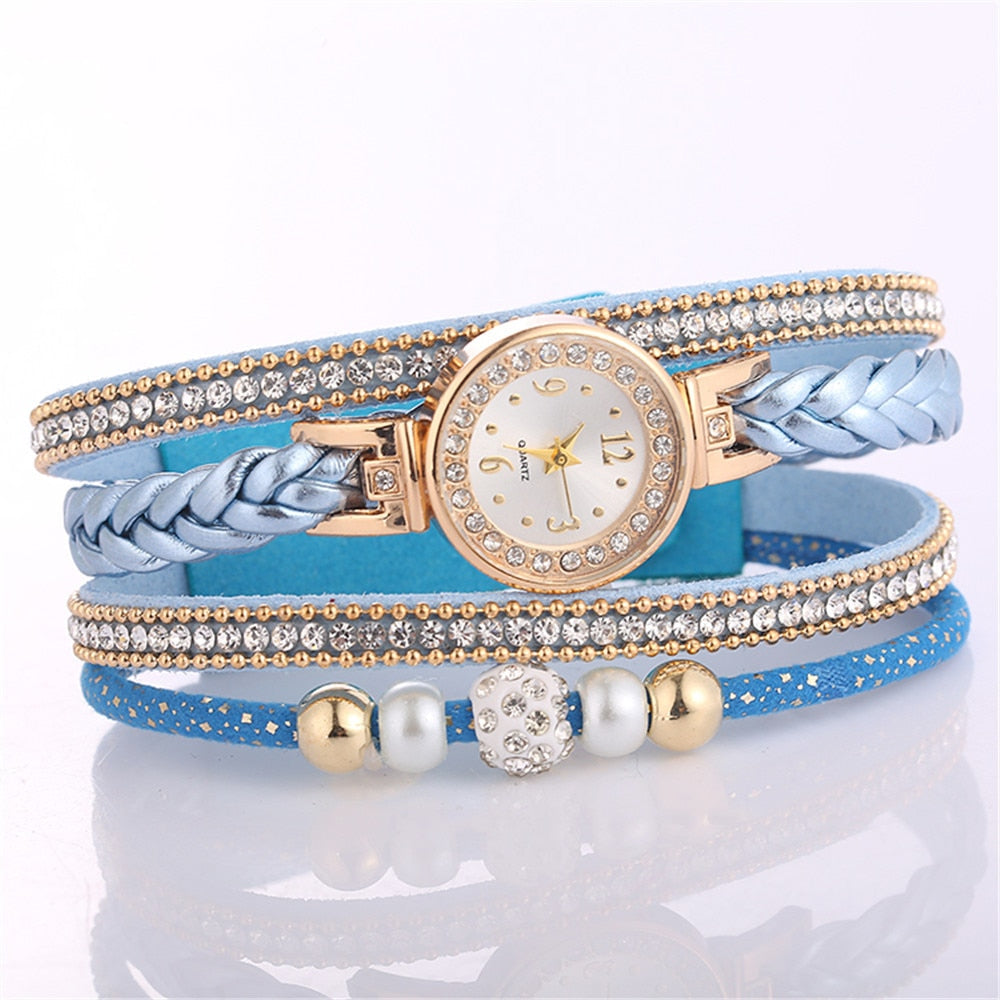 Relogio Bracelet Watches Women Wrap Around Fashion Bracelet