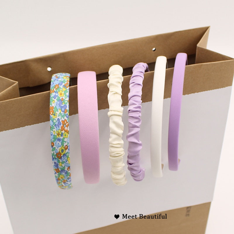 3/6/8PCS Set Fashion Women Cloth Hair Bands Headdress