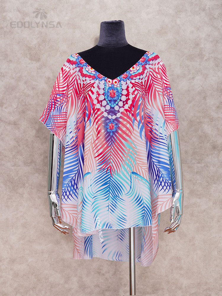 Boho Cotton Dress Tunic Beach Coverups