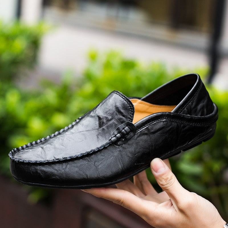 Shoes Men Loafers Moccasins Light Breathable Slip on Boat Shoes