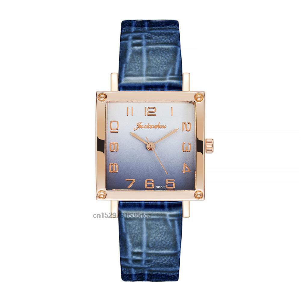 Women Gradient Square Watches Minimalist Luxury Ladies  Wristwatches