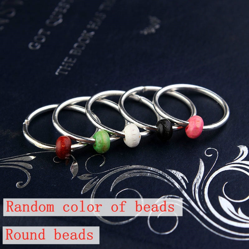 5-50pcs/bag Silver Metal Hair Rings Braid Dreadlocks Bead Hair