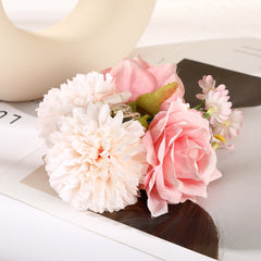 Fashion Cloth Art Rose Flower Hair Claw Women