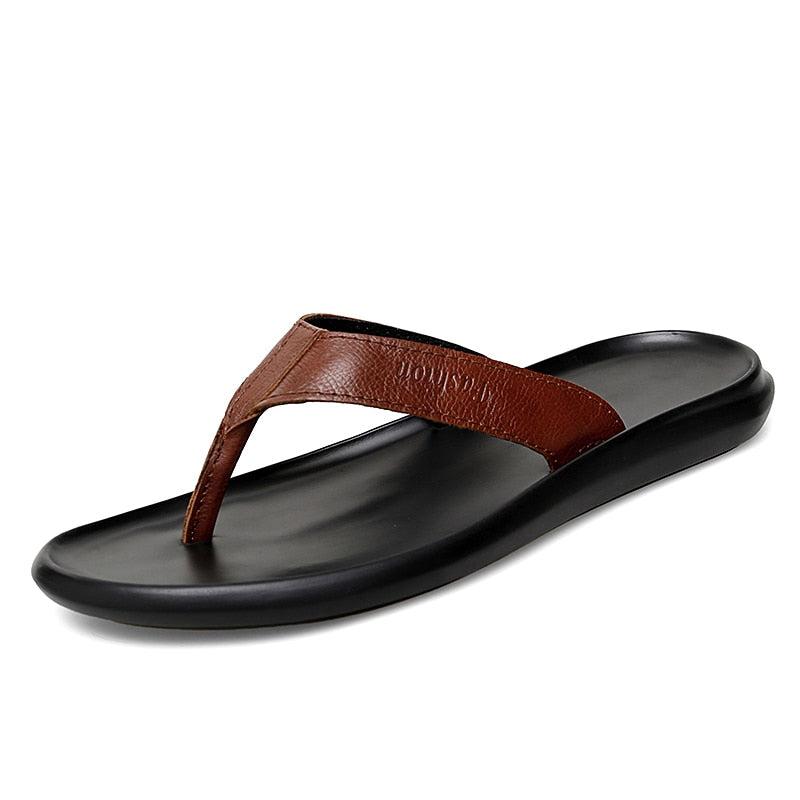 Men Flip Flops Soft Bottom Non-slip Slippers Casual Beach