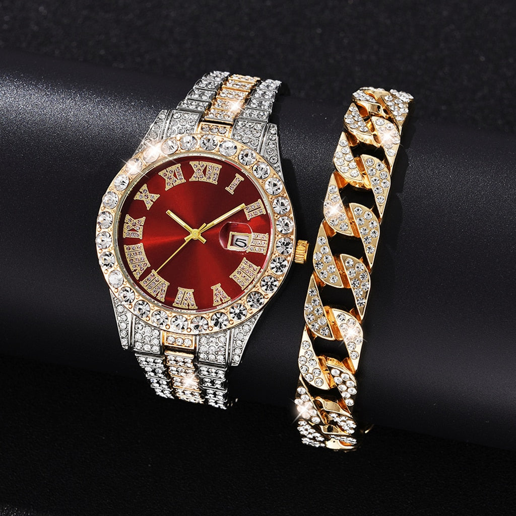 Diamond Women Watches Gold Watch Ladies Wrist Rhinestone