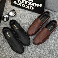 Men's Loafers Comfortable Flat Shoes Men Breathable Slip-On Soft Shoes