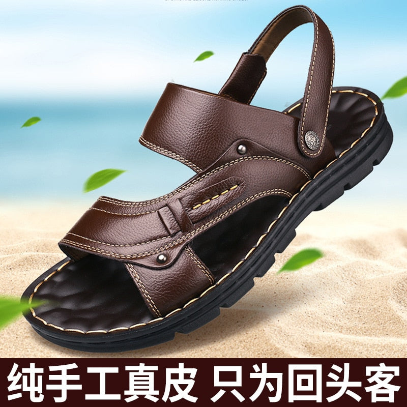 Men's Sandals Beach Shoes Non-slip Slippers Two Sandals Shoes