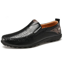 Men Casual Shoes Breathable Slip on Formal Loafers Men Driving Shoes