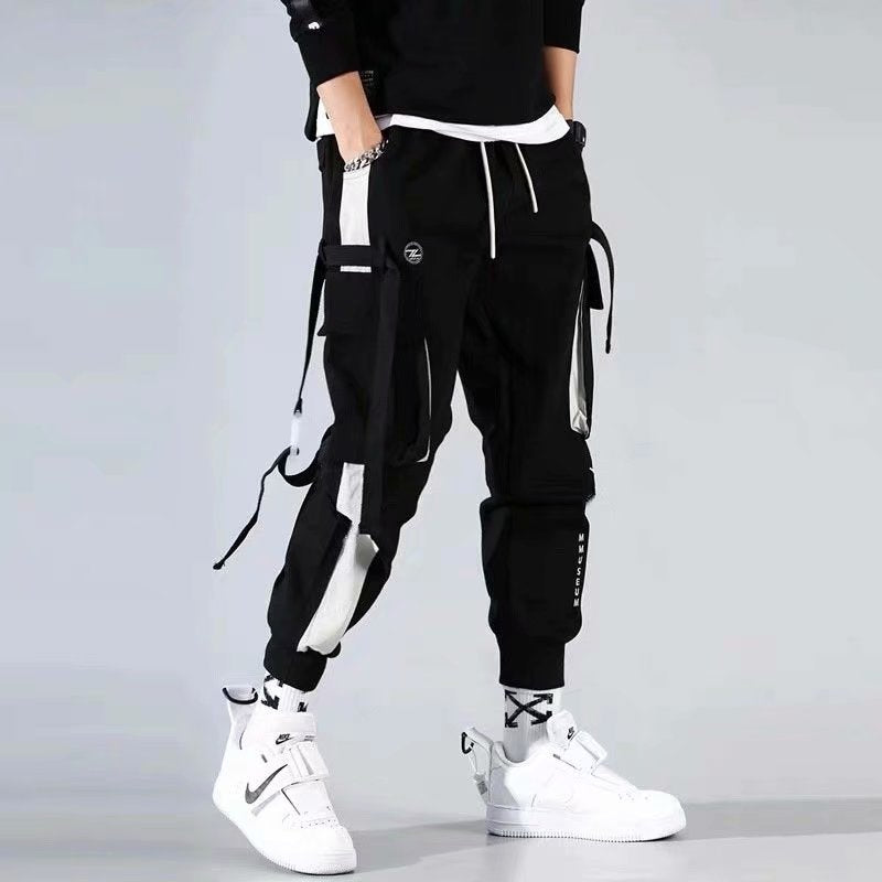 Joggers Cargo Pants Men Streetwear Hip Hop Punk Sports Wear