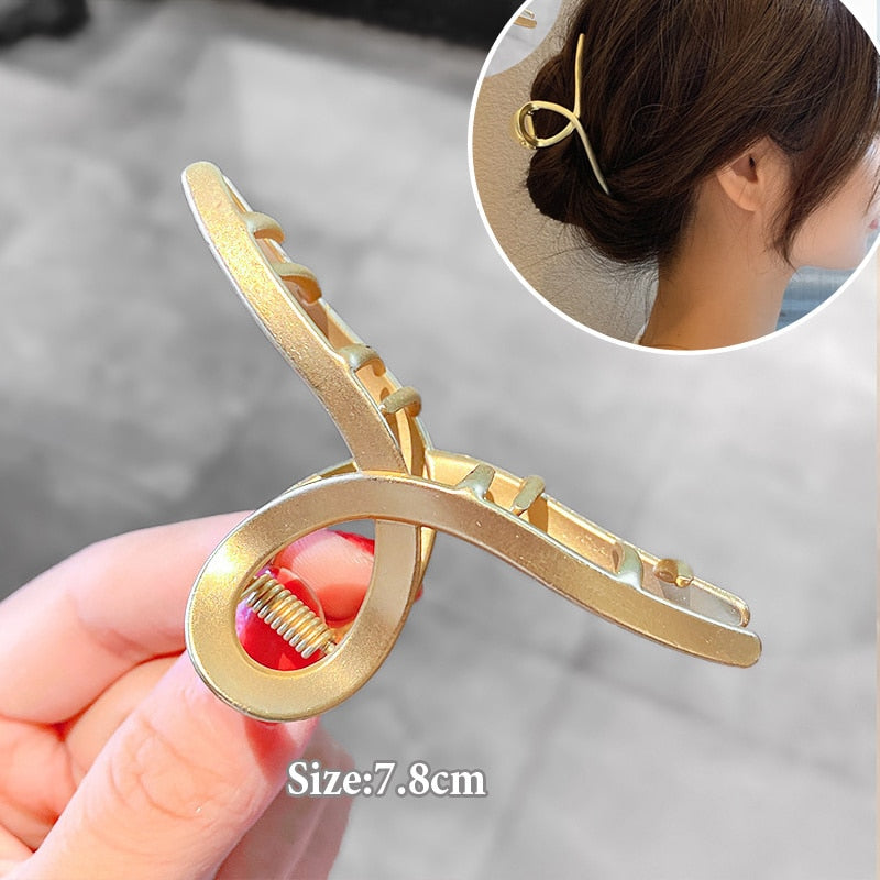 Women Geometric Hair Claw Girls Clamps Fashion