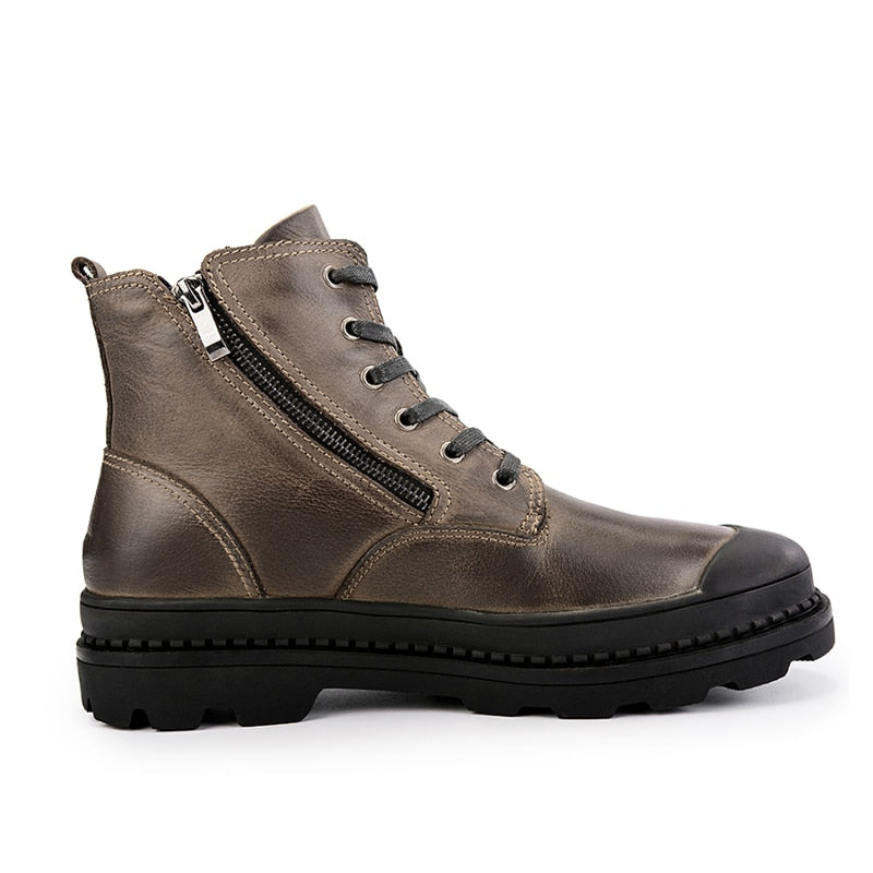 Men Boots Natural Autumn And Winter Shoes WaterProof Shoes Ankle Boots