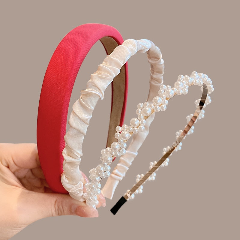 3/6/8PCS Set Fashion Women Cloth Hair Bands Headdress