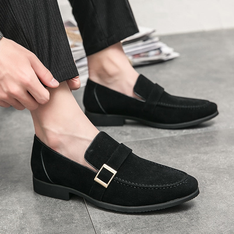 Shoes For Men Dress Shoes Slip On Casual Business Loafers Soft Formal