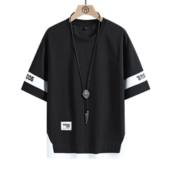 Hip Hop Loose Mens T-shirts Casual Classic Short Sleeves Tees