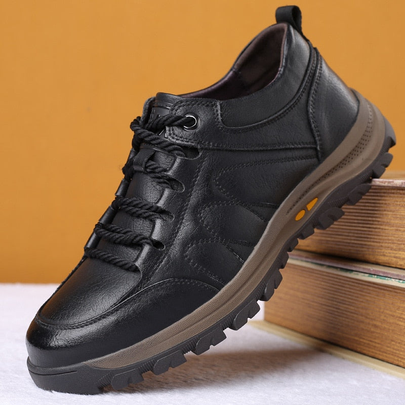 Shoes Lace Up Non-slip Hard-Wearing Outdoor Work Simple Casual Shoes