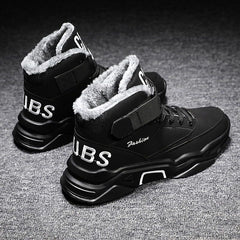 Men Winter High-top Shoes Sneakers Snow Furry Warmth Sneakers Boots