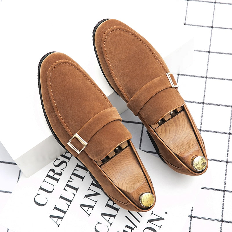 Shoes For Men Dress Shoes Slip On Casual Business Loafers Soft Formal